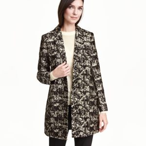 Jacquard-weave Coat