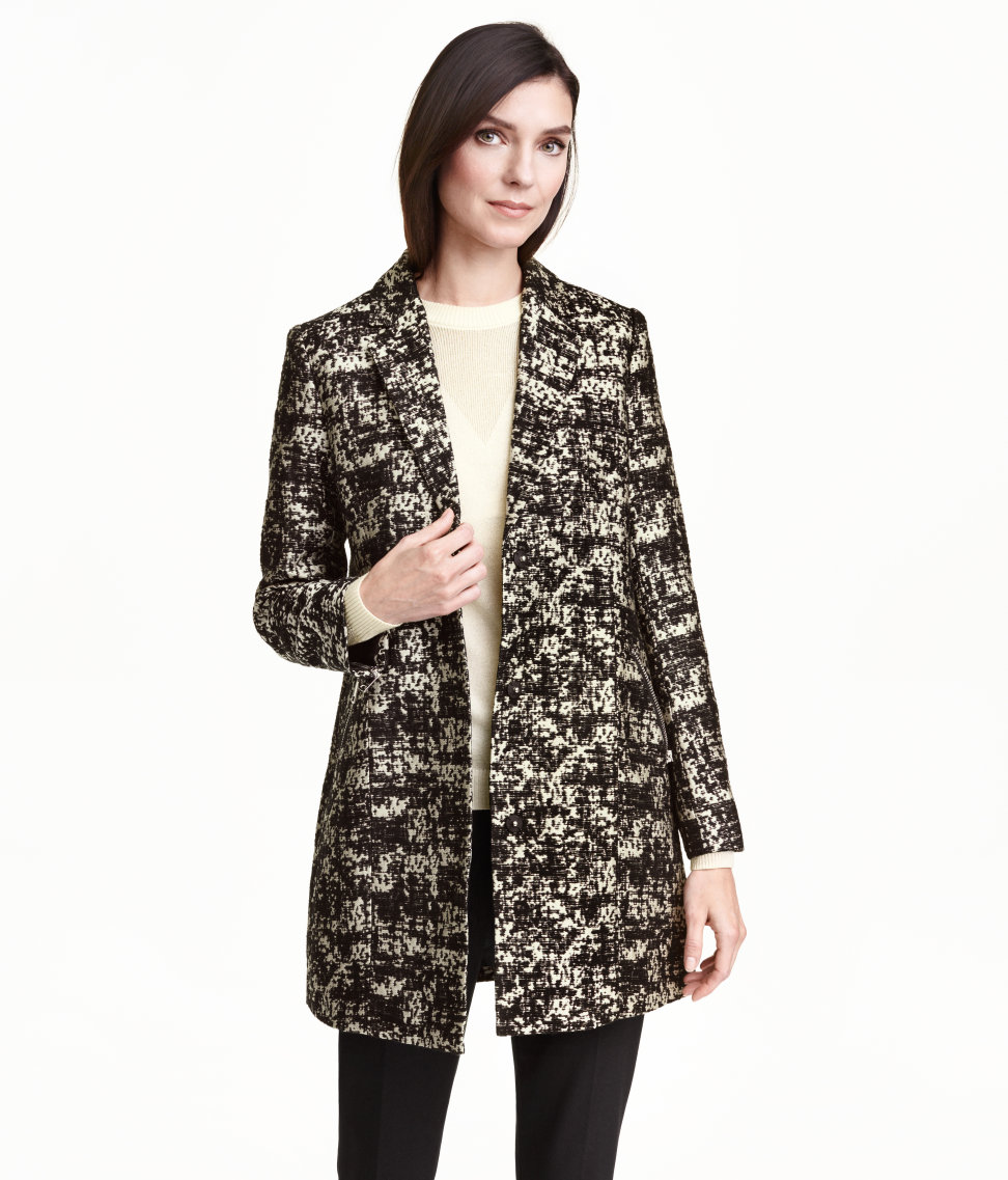 Jacquard-weave Coat
